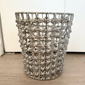 Woven Waste Bin - Small - Gray